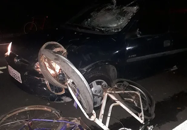 Bicicletas ficaram destruídas