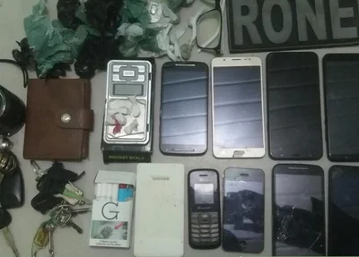 Material apreendido pela Polícia Militar