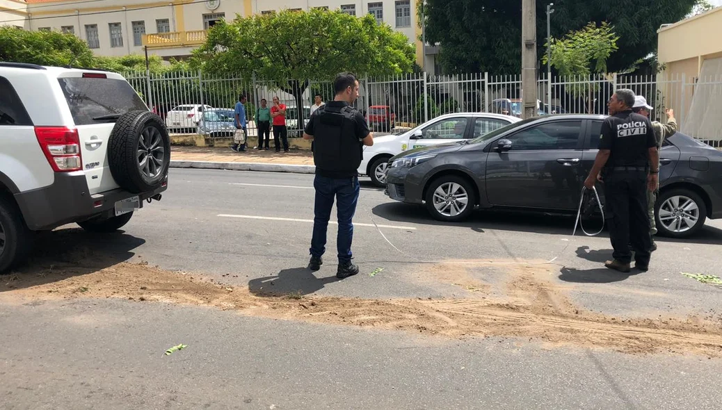 Perícia foi acionada para coletar dados sobre o acidente