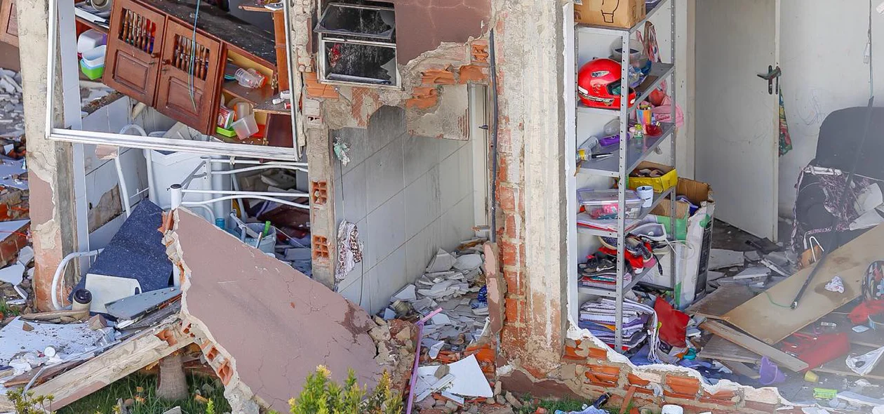 A explosão ocorreu em um apartamento térreo