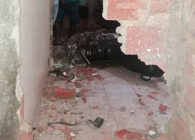 Motocicleta da vítima