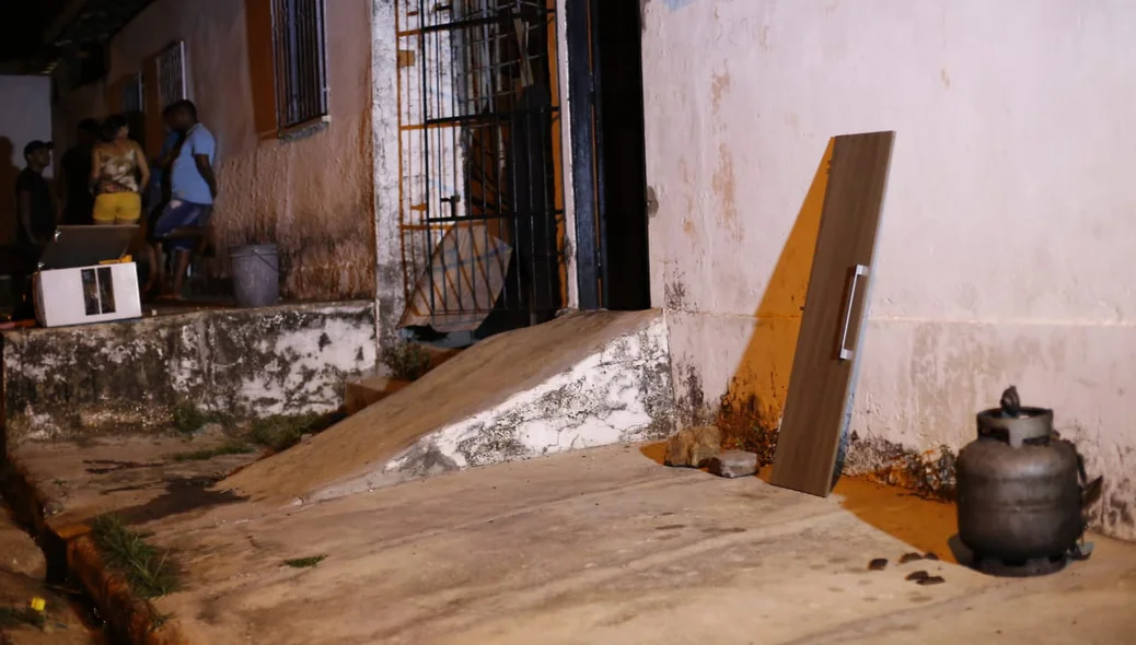 Casa onde aconteceu o incidente