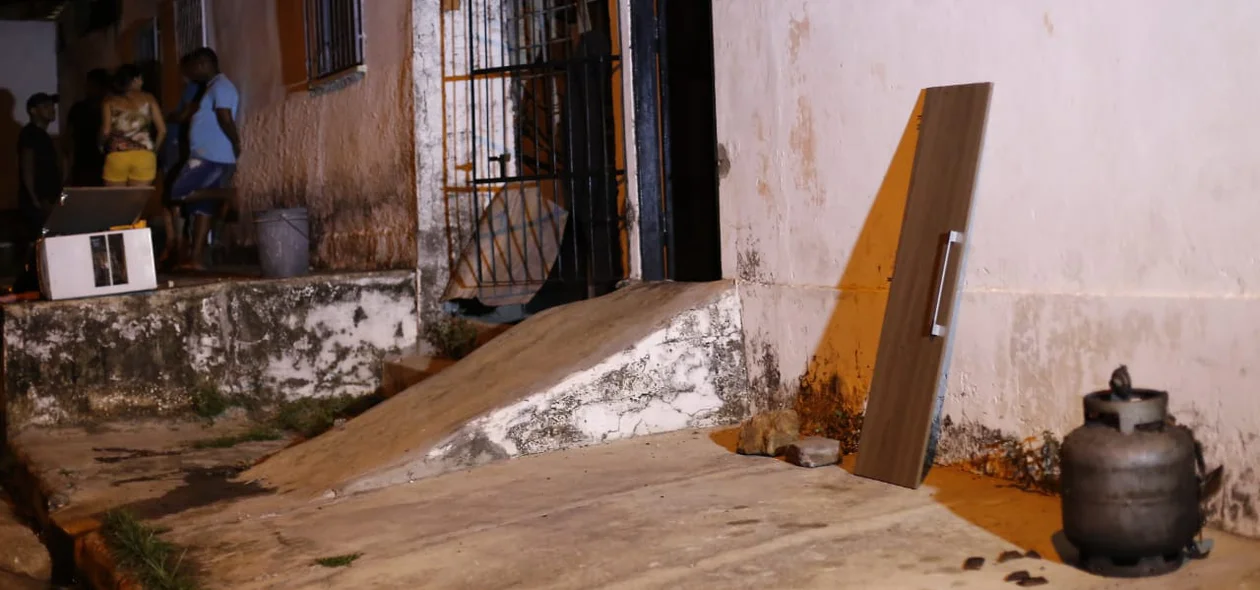 Casa onde aconteceu o incidente
