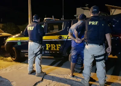 Condutor de veículo é preso pela PRF
