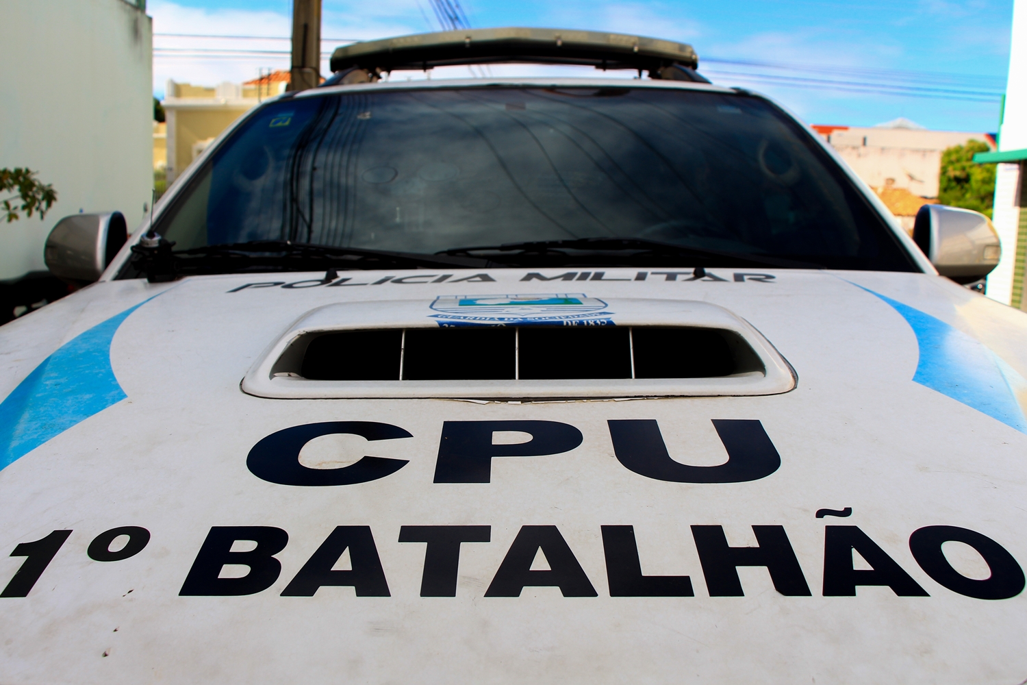 Viatura do 1º Batalhão da Polícia Militar