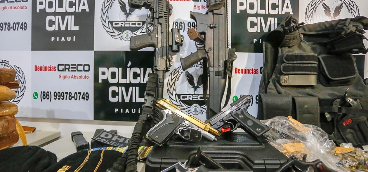 Operação Guará prende sete pessoas e apreende várias armas e drogas em Teresina