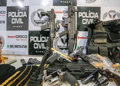 Operação Guará prende sete pessoas e apreende várias armas e drogas em Teresina