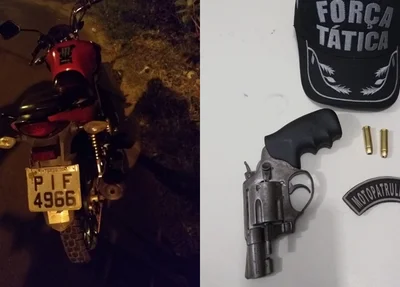 Objetos apreendidos pela Polícia Militar em Picos