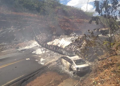 O acidente ocorreu na BR 135, conhecida como Rodovia da morte