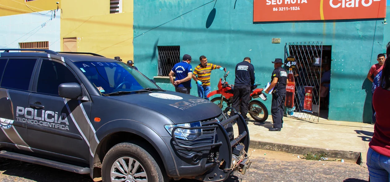 Homicídio aconteceu na frente de um comércio