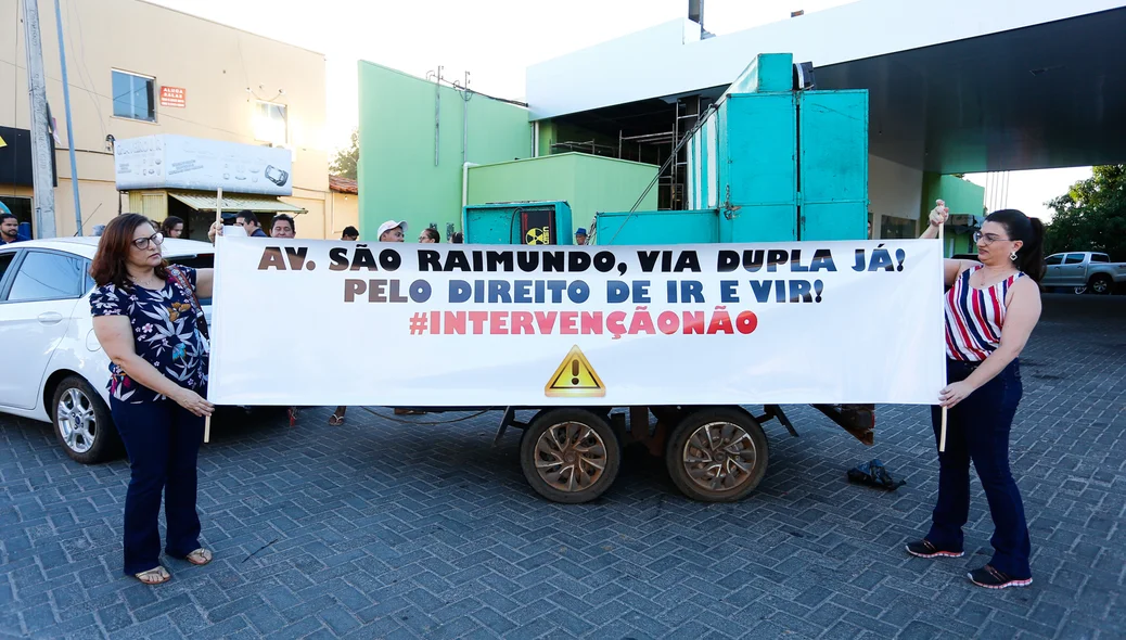 Faixa contra a mudança