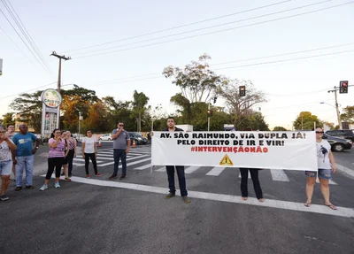 Manifestação contra a Strans
