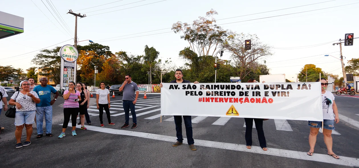 Manifestação contra a Strans