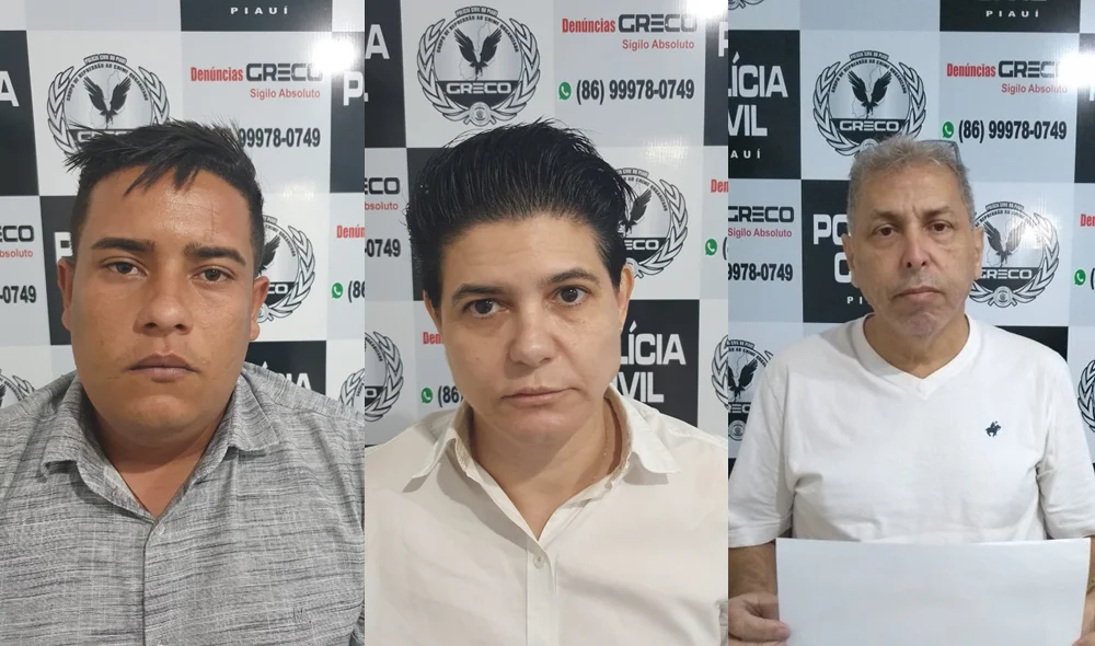 Miguel, Maria Cristina e Moacir, acusados de aplicar golpes bancários