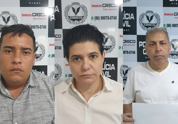 Miguel, Maria Cristina e Moacir, acusados de aplicar golpes bancários