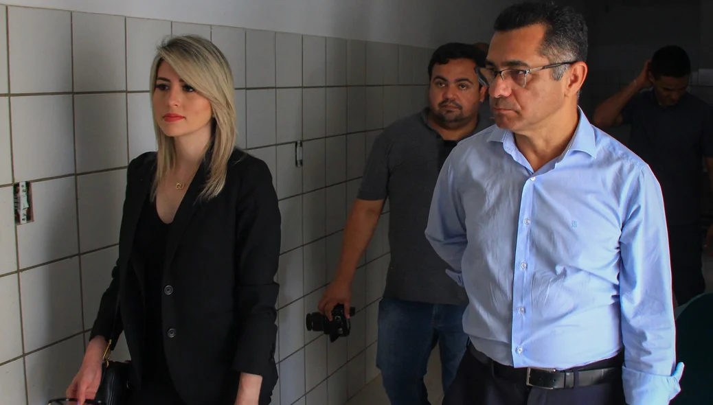 Delegada Anamelka Cadena e Rubens Pereira também estiveram na visita