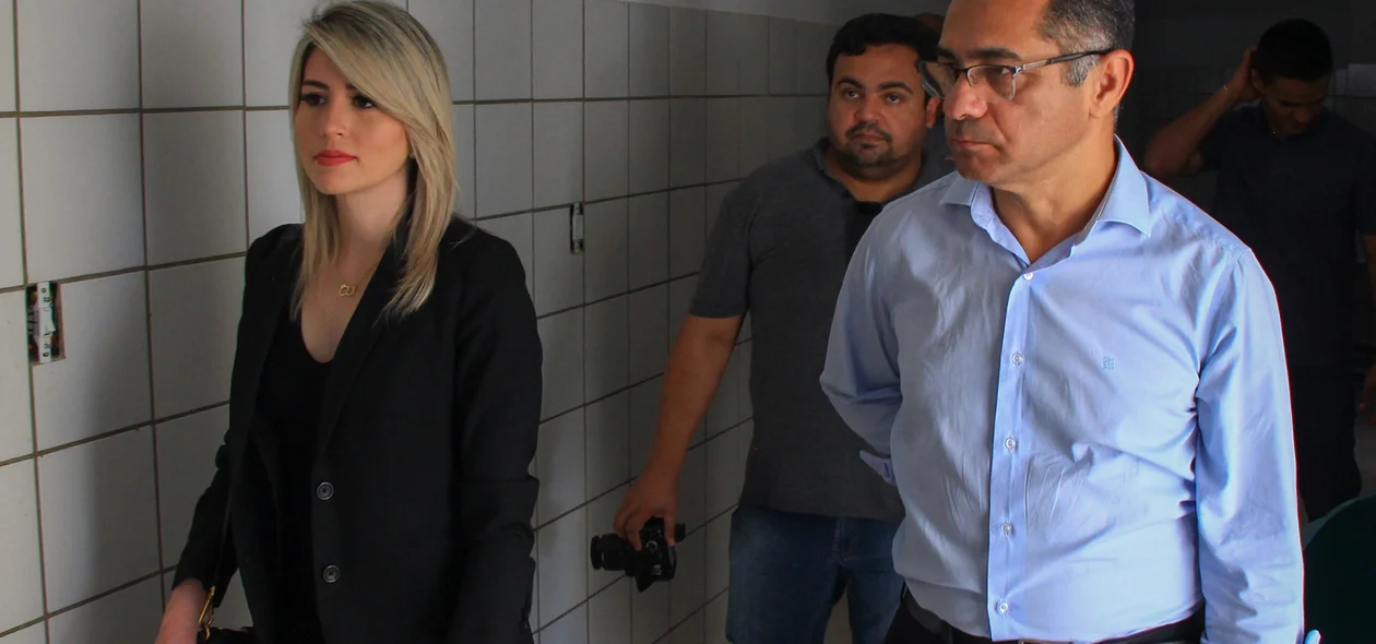 Delegada Anamelka Cadena e Rubens Pereira também estiveram na visita