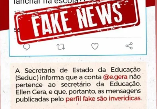 Ellen Gera é alvo de fake news