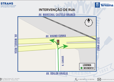 Nova rota dos condutores que trafegam pela Rua Canadá