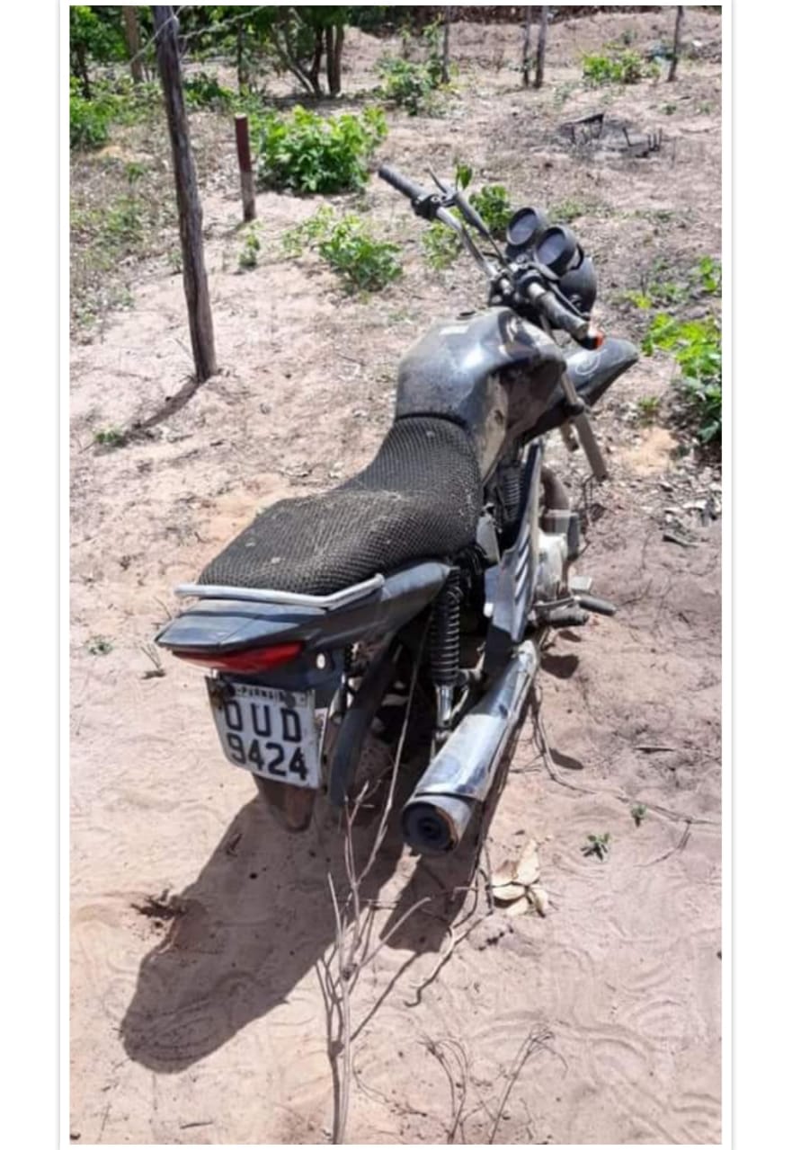 Motocicleta recuperada em Parnaíba