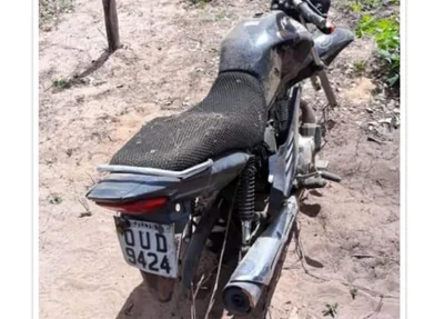 Motocicleta recuperada em Parnaíba