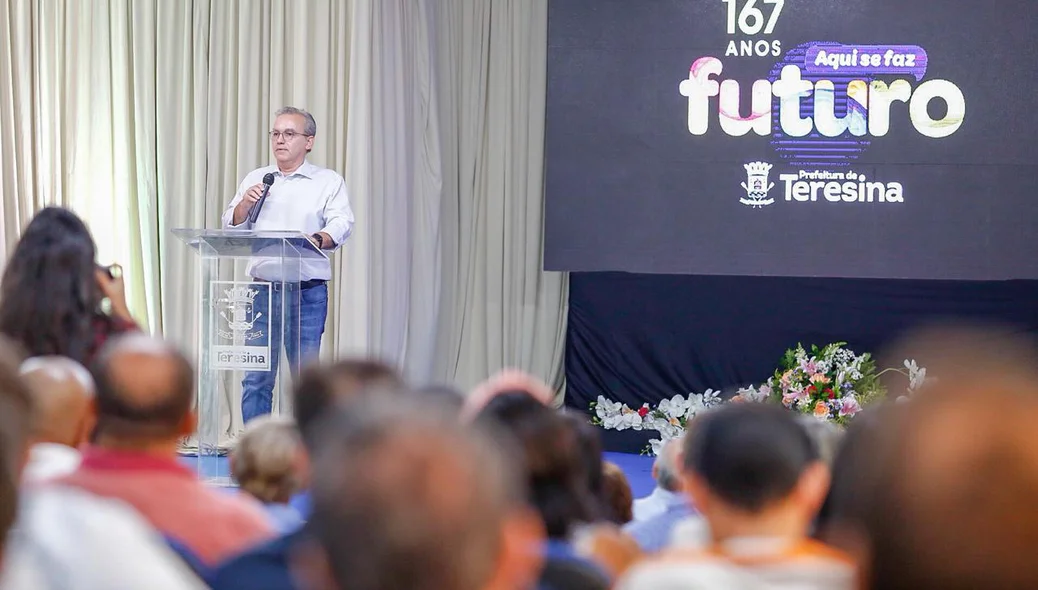 Firmino Filho durante lançamento da programação do aniversário de Teresina