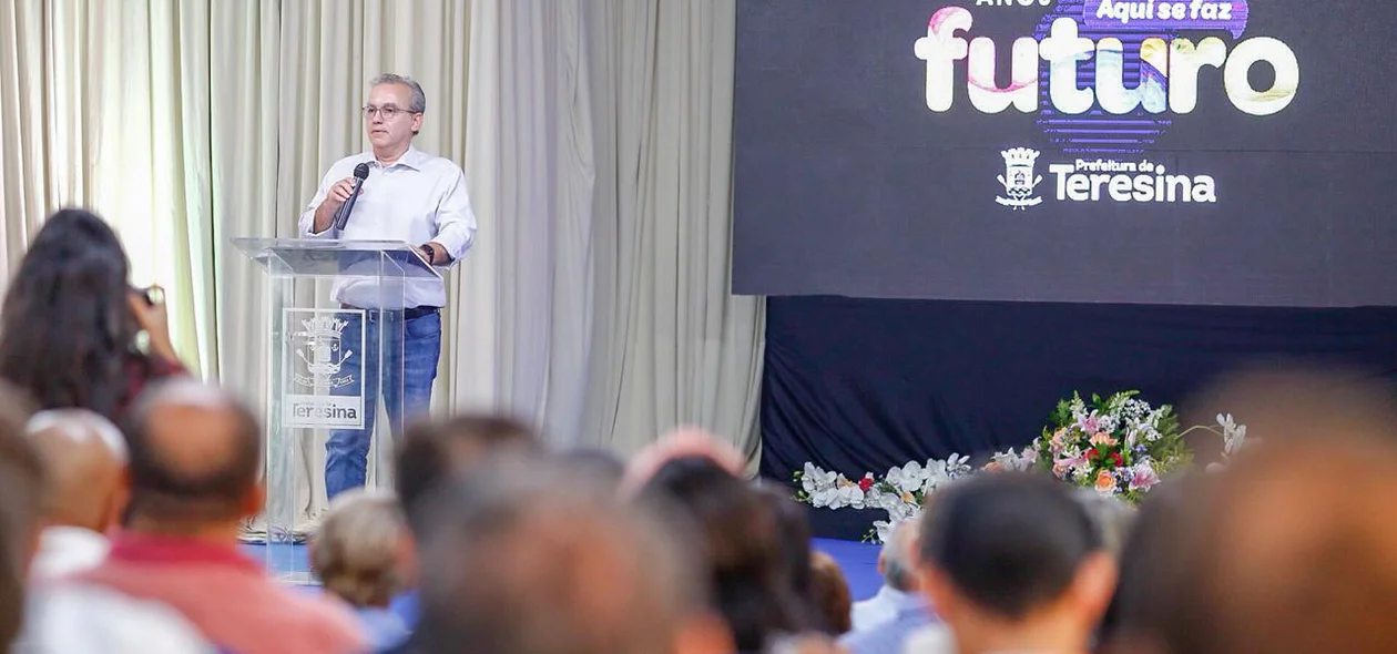 Firmino Filho durante lançamento da programação do aniversário de Teresina