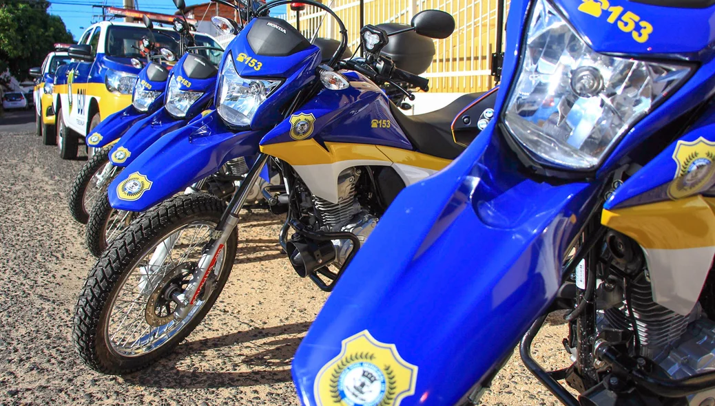 Motocicletas entregues a Guarda Municipal de Teresina