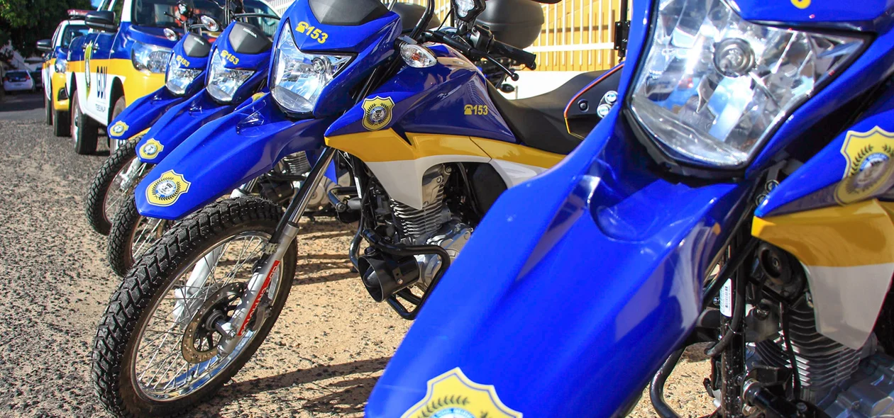 Motocicletas entregues a Guarda Municipal de Teresina