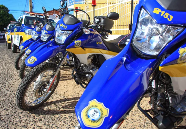 Motocicletas entregues a Guarda Municipal de Teresina