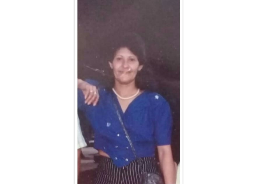 Unica foto que a família tem da idosa desaparecida