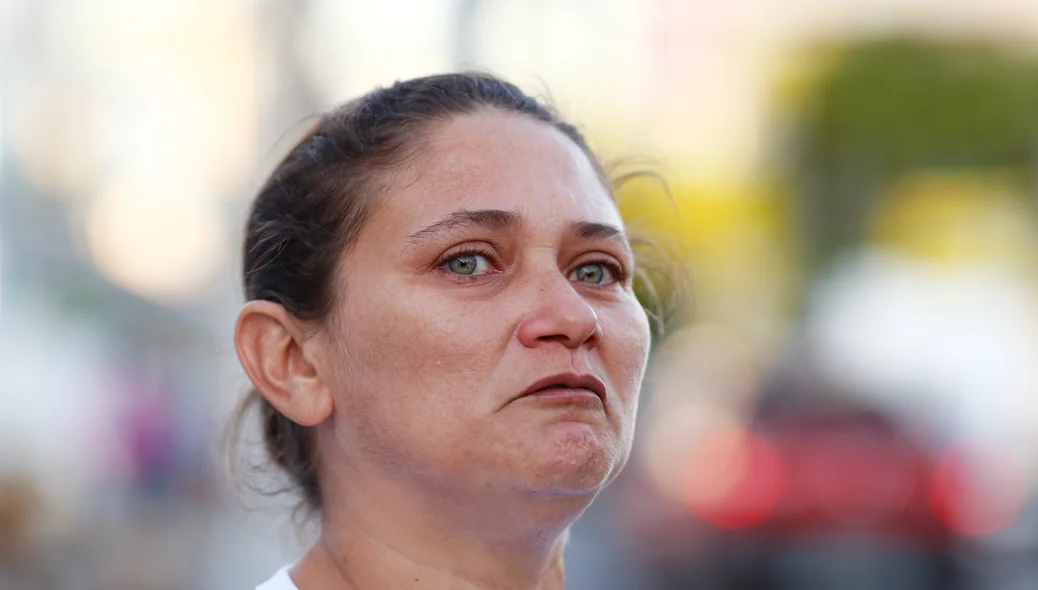 Janaina se emociona  ao falar do filho