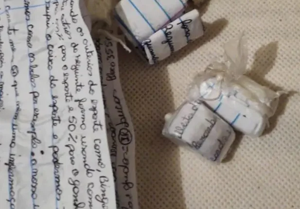 Bilhetes trocados entre os membros do PCC