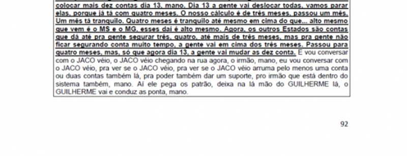 Diálogo membros do PCC