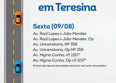 Strans divulga locais com redutores de velocidade nesta sexta (09)