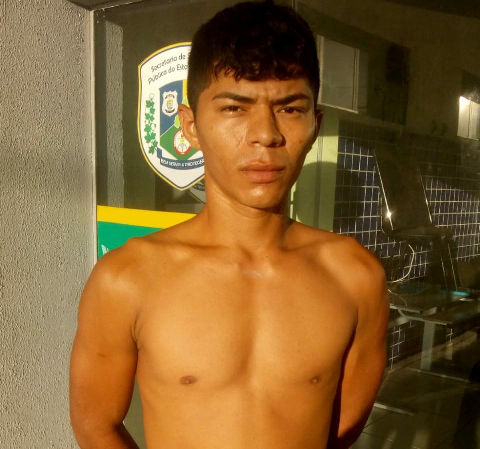 Denis Silva Veras preso pela Polícia Militar em Parnaíba