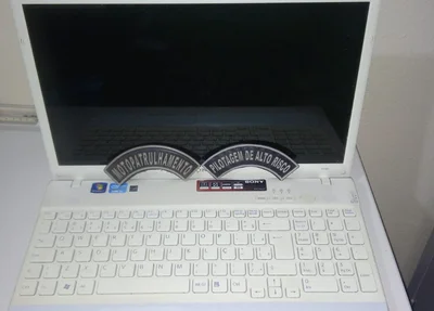 Notebook apreendido pela Polícia Militar de Picos