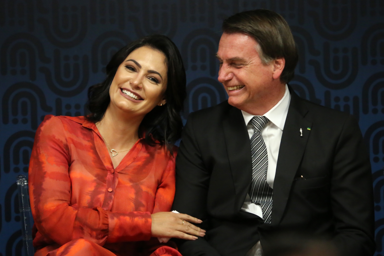 Michelle Bolsonaro e Jair Bolsonaro