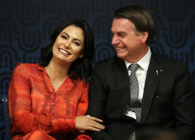 Michelle Bolsonaro e Jair Bolsonaro