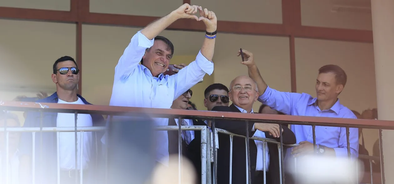 Bolsonaro no Aeroporto de Parnaíba