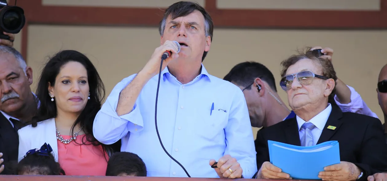Jair Bolsonaro durante seu pronunciamento
