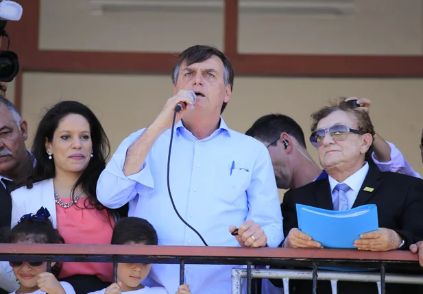 Jair Bolsonaro durante seu pronunciamento
