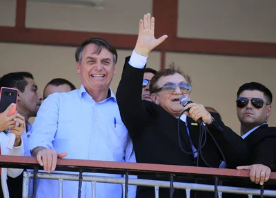 Mão Santa recebe Bolsonaro em Parnaíba