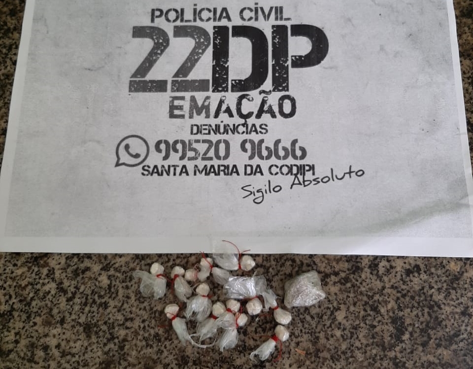 Material apreendido pela Polícia Civil