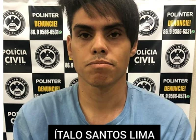 Ítalo Santos Lima preso pela POLINTER em Teresina