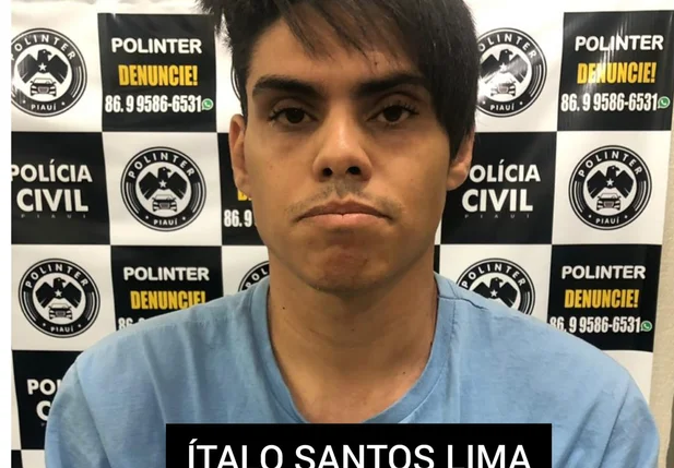 Ítalo Santos Lima preso pela POLINTER em Teresina