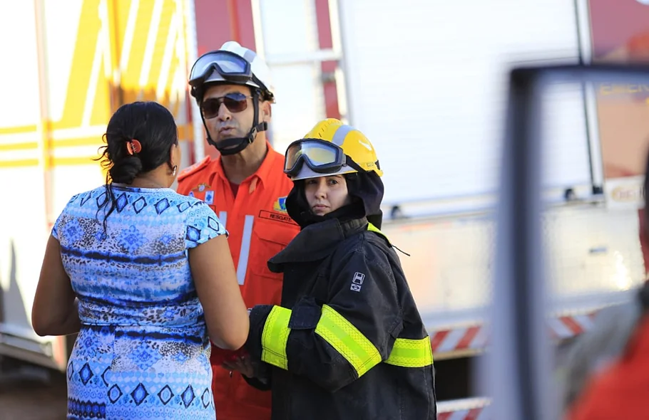 O incêndio destruiu o quarto da casa