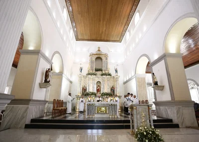 A celebração foi realizada na Igreja Nossa Senhora do Amparo