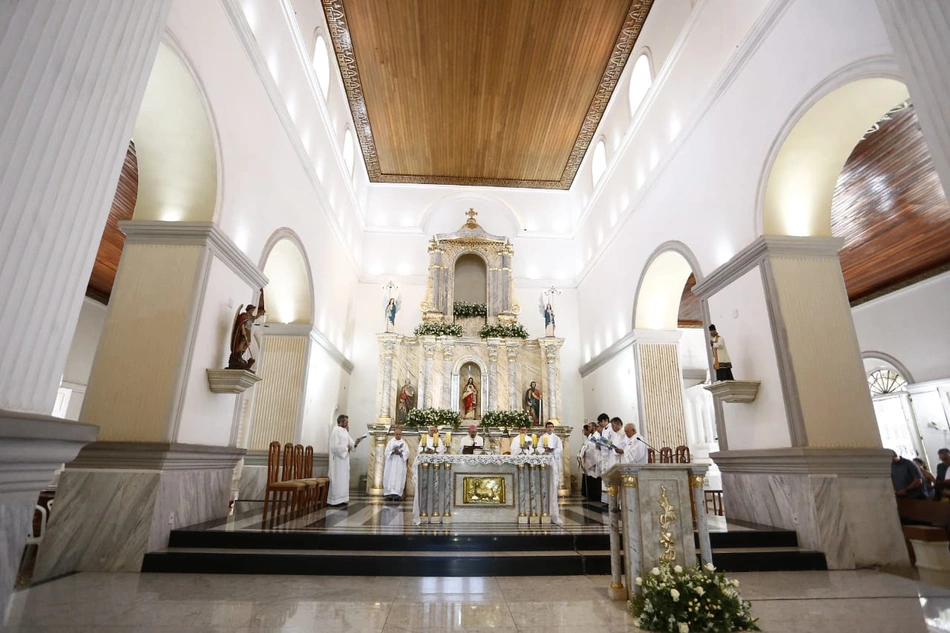 A celebração foi realizada na Igreja Nossa Senhora do Amparo