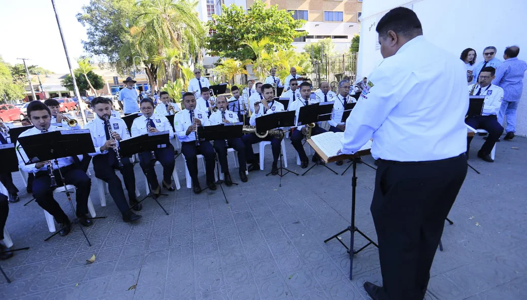 Banda de música participa de celebração aos 167 anos de Teresina